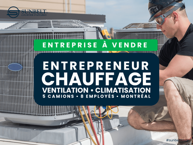 HVAC Company For Sale . Montreal . 30 Years