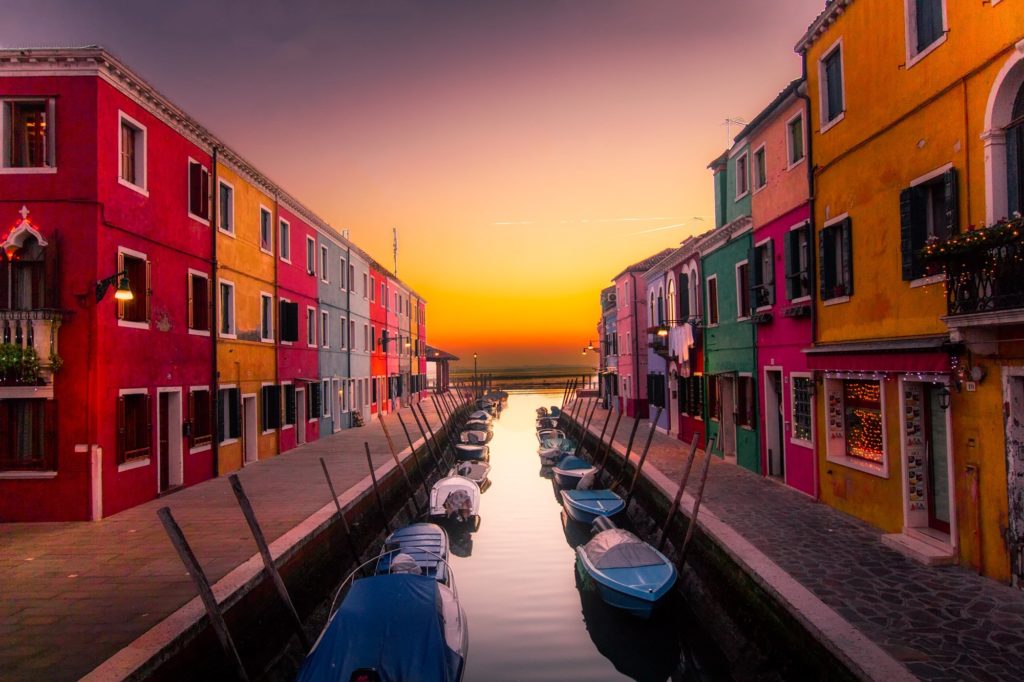 boats in canal